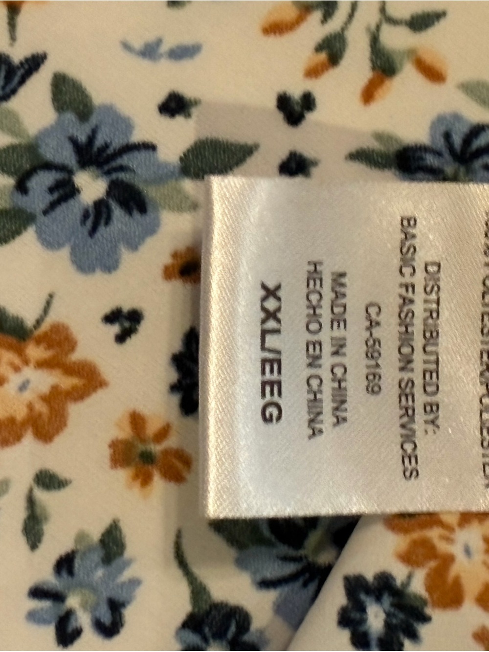 Mario Serrani Women's Floral Print V-Neck Tunic Blouse. XXL - Picture 5 of 8